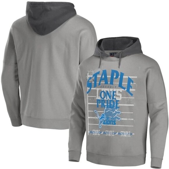 Staple Other - NFL x Staple Gray Detroit Lions Hoodie NWOT XL